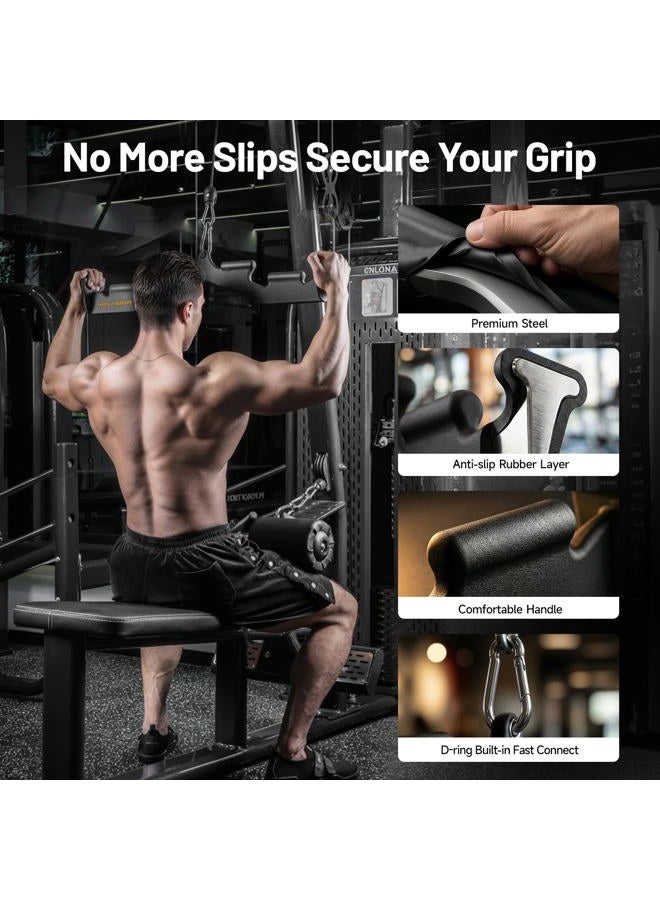 MOST GRIP LAT Pulldown Attachments for Home Gym System (Black) - Image 5