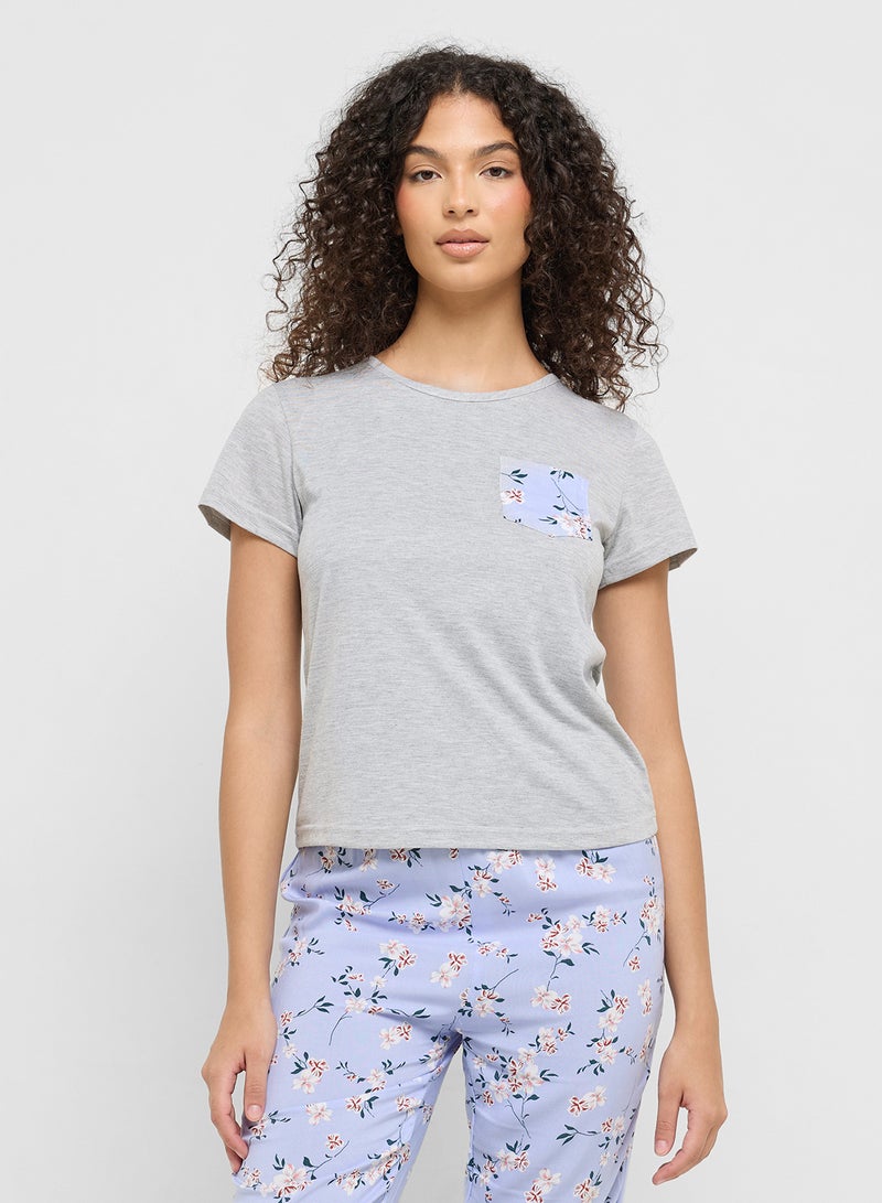 Ginger T-Shirt & Floral Pyjama Set  - Image 3