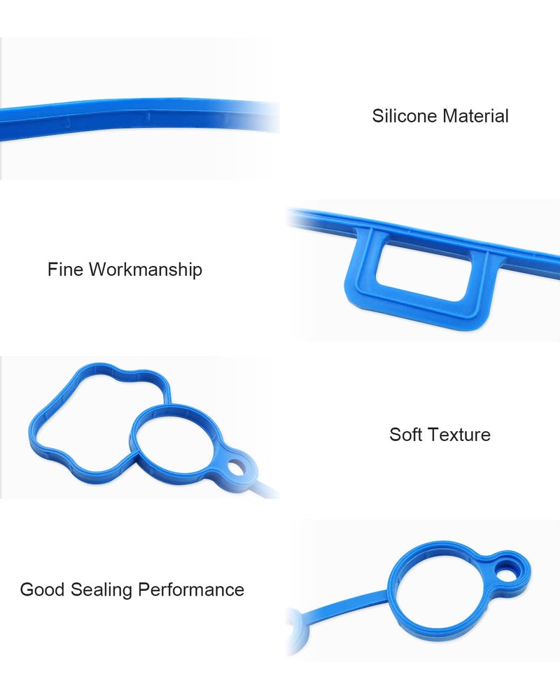 YUANTUO Engine Valve Cover Gasket Fits for Chevy Malibu 2006-2012, Fits for HHR 2006-2011, Fits for Cobalt 2007-2010, Fits for Pontiac G5 G6 2.2L 2.4L 2006-2010, 12598014 VS50769R - Image 3
