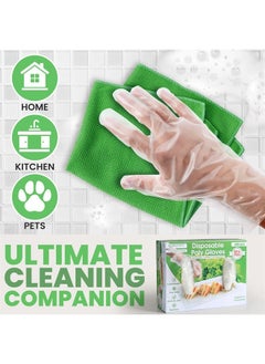 Keppi 600pcs Plastic Gloves | BPA & Latex Free Perfect Food Handling Safe Disposable for Cooking Bulk One Size Great Fit  - Image 3