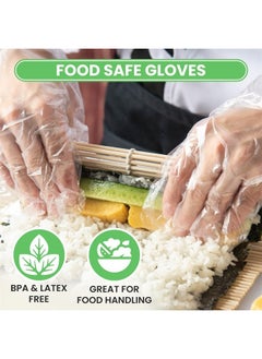 Keppi 600pcs Plastic Gloves | BPA & Latex Free Perfect Food Handling Safe Disposable for Cooking Bulk One Size Great Fit  - Image 2