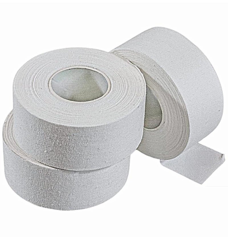 Vakly Athletic Porous Tape Pack of 3 - Soft Fabric Cloth Breathable Ortho Sports Training, Medical Adhesive Tape for Stabilizing & Supporting Muscles, Joints & Injuries - 1" Wide x 10 Yards - Image 1