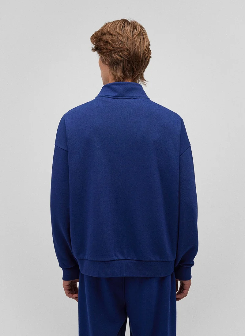 MAVI Half Zip Navy Basic Sweatshirt