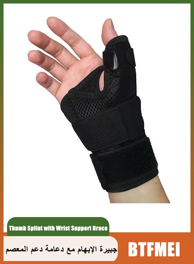 BTFMEI Thumb Splint with Wrist Support Brace-Thumb Brace for Carpal Tunnel or Tendonitis Pain Relief,for Men or Women,Wrist Brace Fits Both Left and Right Hands - Image 1