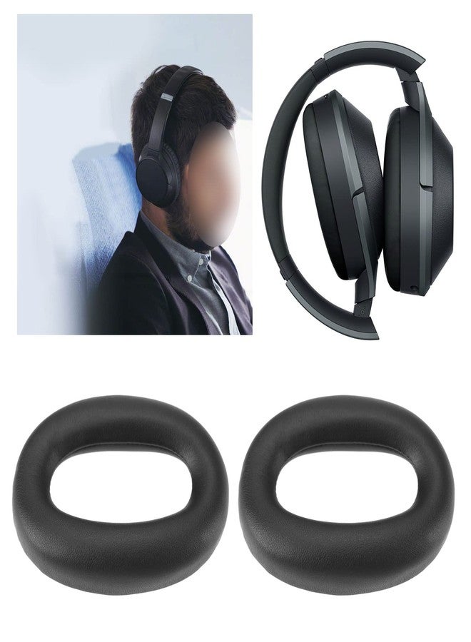 Create idea 1 Pair Ear Pads Replacement Compatible with Sony WH-1000XM2 MDR-1000X Headphone Protein Leather Foam Ear Cushion Earphone Accessories Black - Image 4