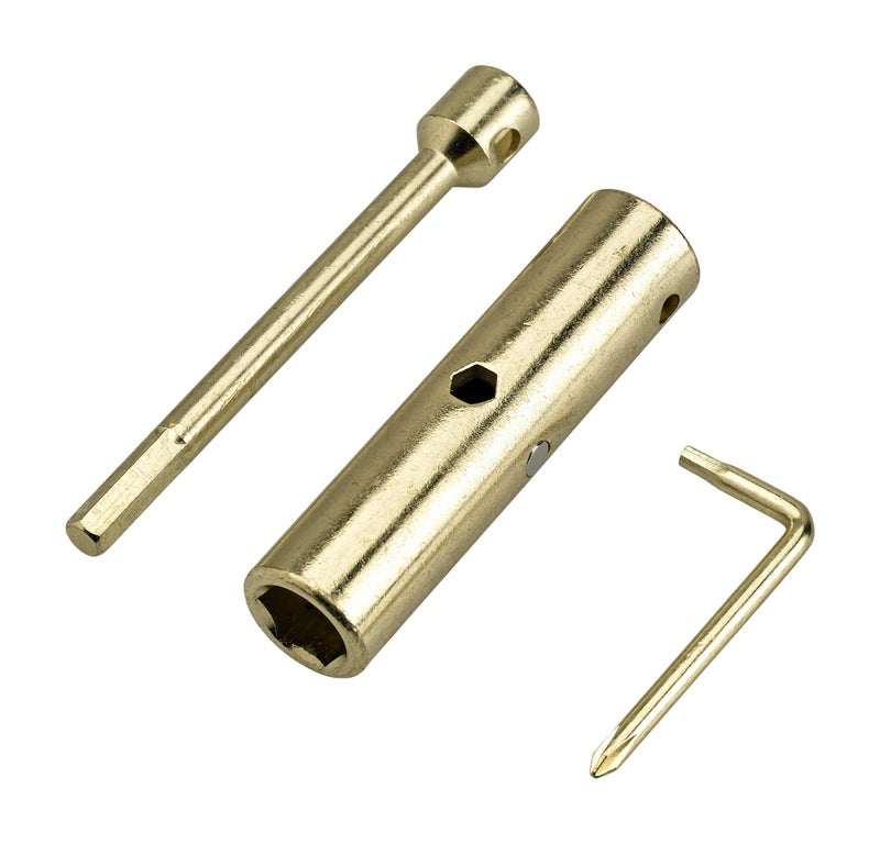RADECKAL Compact Pocket Skate Tool- T Tool All in One Skate Tool for Skateboards, Longboards, Mini Skateboards, and Cruisers- Collapses to a Compact Size to Fit in Your Pocket (Gold) - Image 2