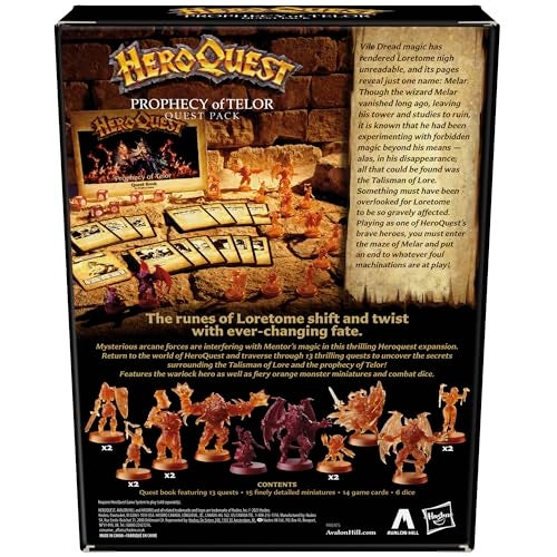 Avalon Hill HeroQuest Prophecy of Telor Quest Pack, Requires HeroQuest Game System to Play, Dungeon Crawler Games, Ages 14+, 2-5 Players, Strategy Games - Image 2