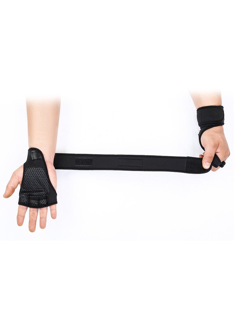 Kawkab New ventilated weightlifting gloves,  with built-in wristbands for men and women - ideal for gym workouts, cross training, hand support, and weightlifting. - Image 2