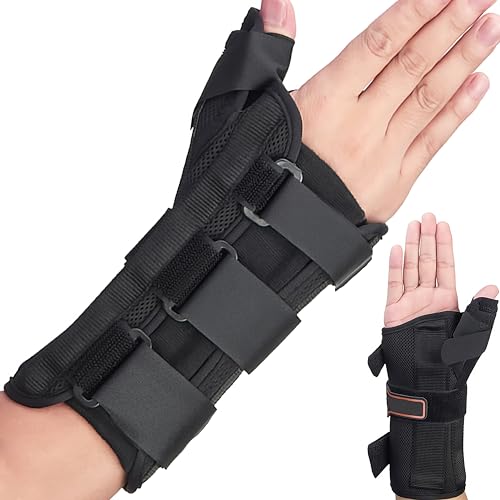 Medibot دعامة المعصم ودعامة الإبهام، لعلاج التهاب الأوتار دي كيرفان، التهاب الأوتار، متلازمة النفق الرسغي والتهاب المفاصل دعم المعصم ودعامة الإبهام (اليد اليمنى - متوسطة) - Image 1