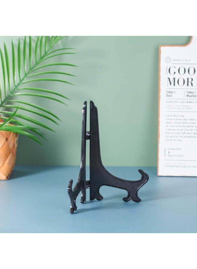 yongsheng 3 Inch+6Inch+8Inch Black 6pcs/Set Plastic Easels Plate Display Stands Picture Frame Stand Holder-Crafts display rack - Image 3