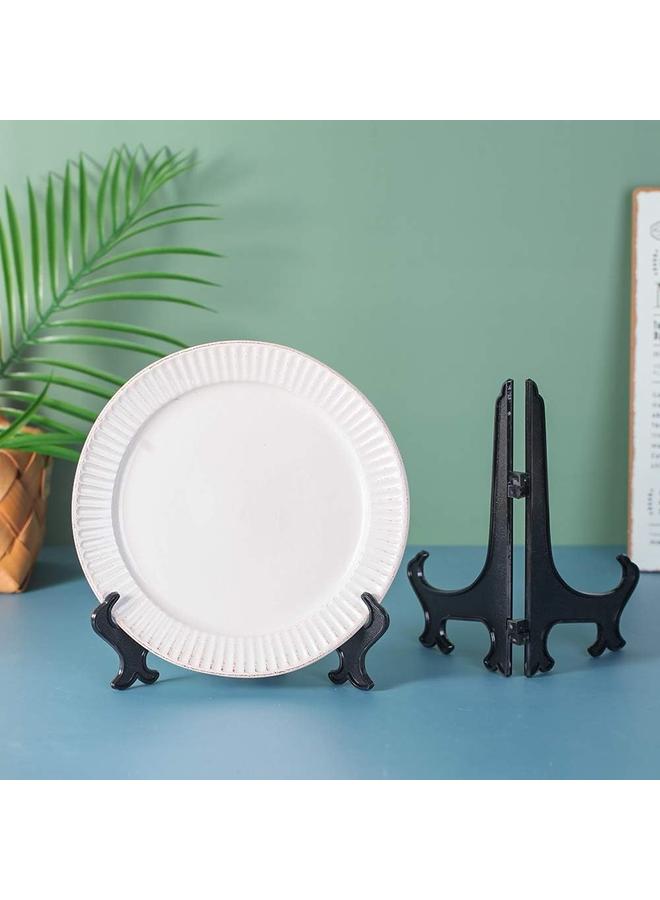 yongsheng 3 Inch+6Inch+8Inch Black 6pcs/Set Plastic Easels Plate Display Stands Picture Frame Stand Holder-Crafts display rack - Image 4