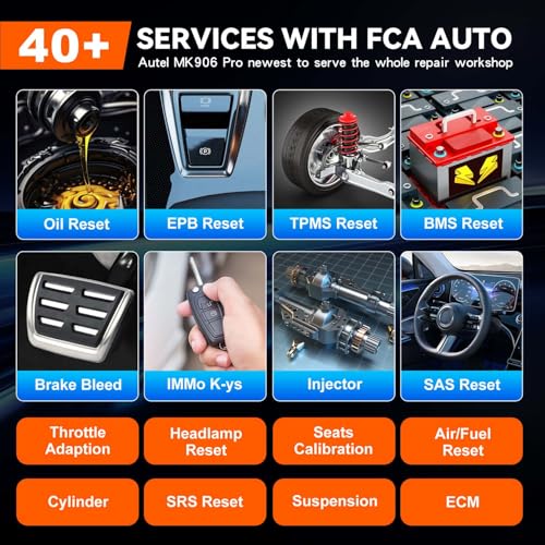Autel MaxiSys MS906MAX Scan Tool, Upgraded MS906 PRO/ MK906 PRO/ MS906BT/ MK906BT/ MK908/ MP900BT Scanner, ECU Coding, 40+ Services, 3000+ Active Tests, All System Diagnostic Tool, VAG Guided, FCA SGW - Image 5