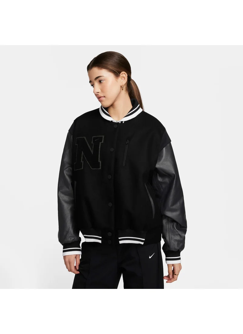 Nike Women's Sportswear Oversized Wool Destroyer Jacket