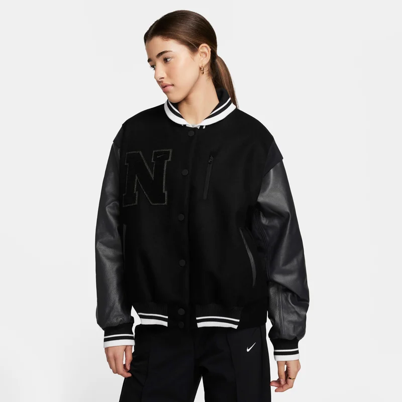 Nike Women's Sportswear Oversized Wool Destroyer Jacket