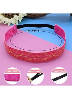 FROG SAC 6 Pcs Space Tie Dye Headbands For Teen Girls Adjustable No Slip Hairband Pack Comfortable Tiedye Head Bands For Kids Tiedye Hair Accessories Party Favors For Women Vsco Girl Headband  - Image 5