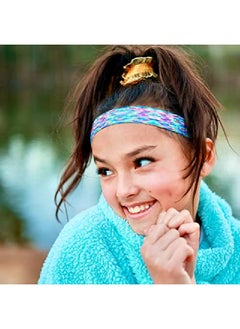 FROG SAC 6 Pcs Space Tie Dye Headbands For Teen Girls Adjustable No Slip Hairband Pack Comfortable Tiedye Head Bands For Kids Tiedye Hair Accessories Party Favors For Women Vsco Girl Headband  - Image 3