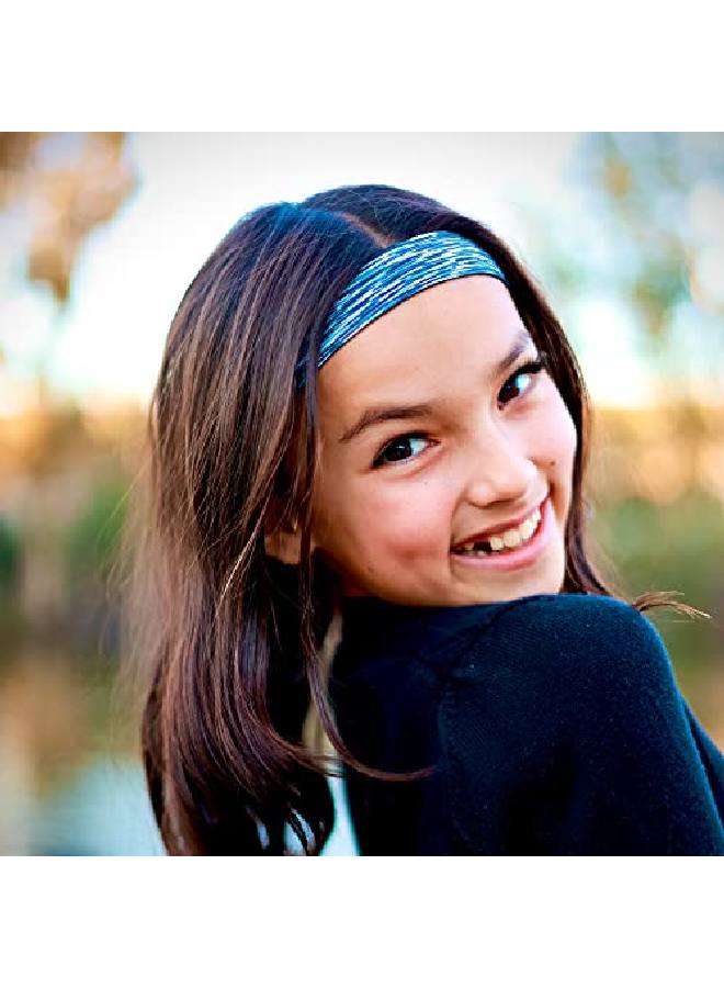 FROG SAC 6 Pcs Space Tie Dye Headbands For Teen Girls Adjustable No Slip Hairband Pack Comfortable Tiedye Head Bands For Kids Tiedye Hair Accessories Party Favors For Women Vsco Girl Headband - Image 4