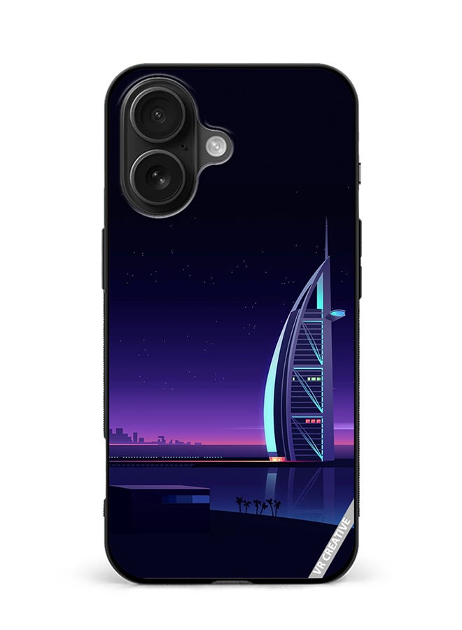 VR CREATIVE Protective Case Cover For Apple iPhone 16 Plus Burj Al Arab Design Multicolour