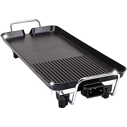 VBM Electric Griddle Smokeless Grill Teppanyaki Table 5Level Temperature Control Hot Pot Grill Plate1350 W for Camping Indoor Outdoor Household - Image 2