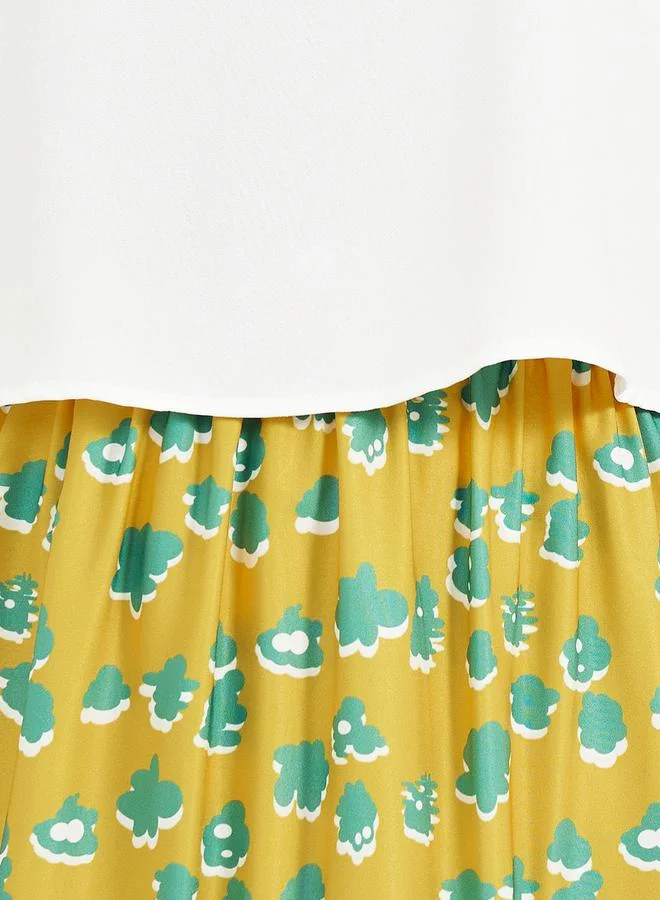 Take Two Textured Top and Floral Print Maxi Skirt Co-Ords by Styli
