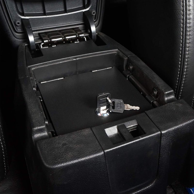 Hooke Road Center Console Organizer Insert Tray Armrest Lock Vault Box for 2011-2018 Jeep JK Wrangler & Unlimited - Image 2