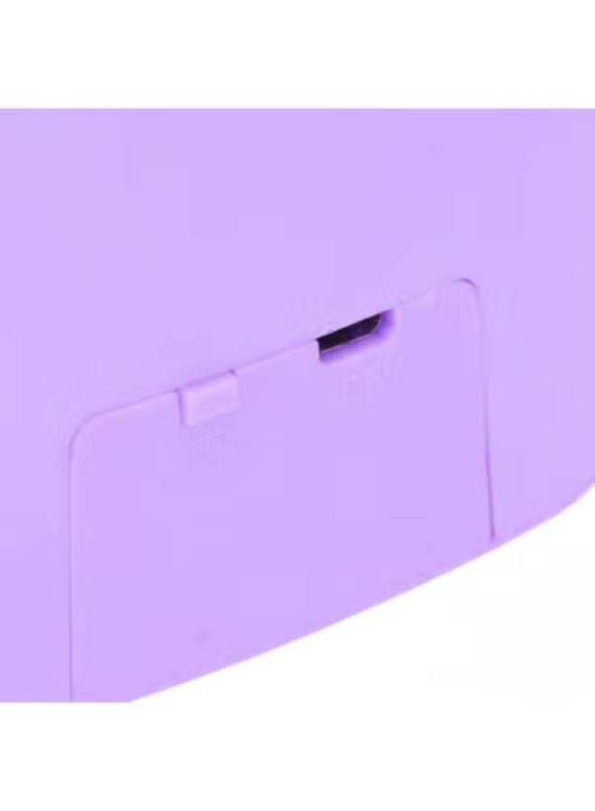 LED Starry Sky and Ocean Wave Night Light Projector - Colorful 360° Rotating Nebula Galaxy Lamp with USB Cable - Remote Controlled Mood Lighting for Kids' Bedroom, Parties, and Home Decor (Purple) - Image 3