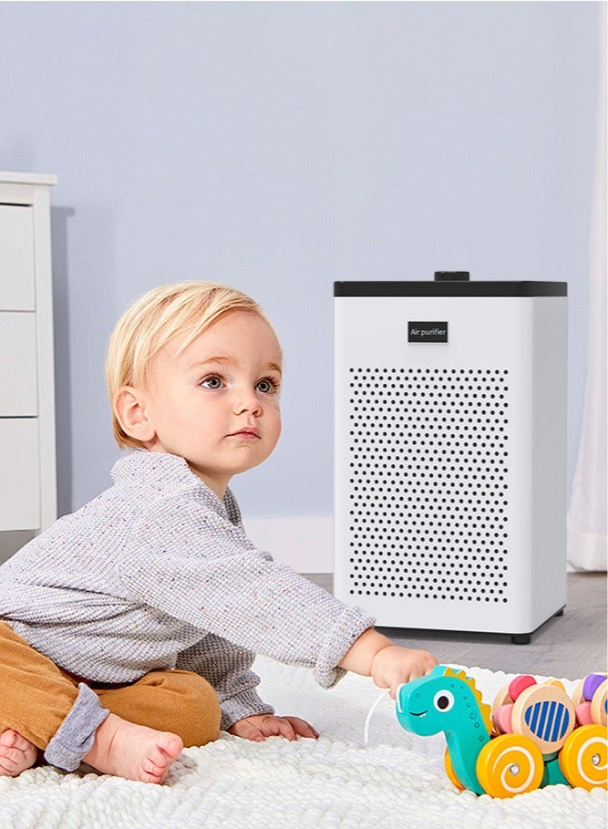 Snooe Air Purifiers for Bedroom Up to 30 m², Air Purifier for Home Bedroom H11 True HEPA Filter for Dust Odors Pollen Pet Dander Quiet Large 520A, 24db Filtration System  - Image 2