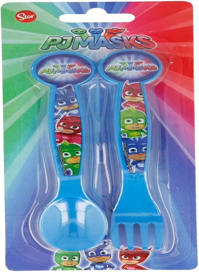 STOR STOR 2 PCS PP CUTLERY SET PJ MASKS 