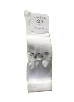Goo Socks 6 Pairs White Color Knee High Kids Socks 