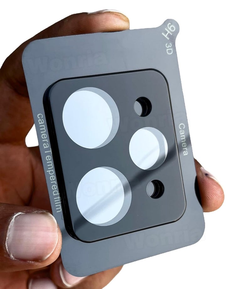 WonRia ® Pack 1- Back Camera Glass Protector for Realme 15 Pro 5G Camera Lens Protector Guard [3D Premium] - Black - Image 2