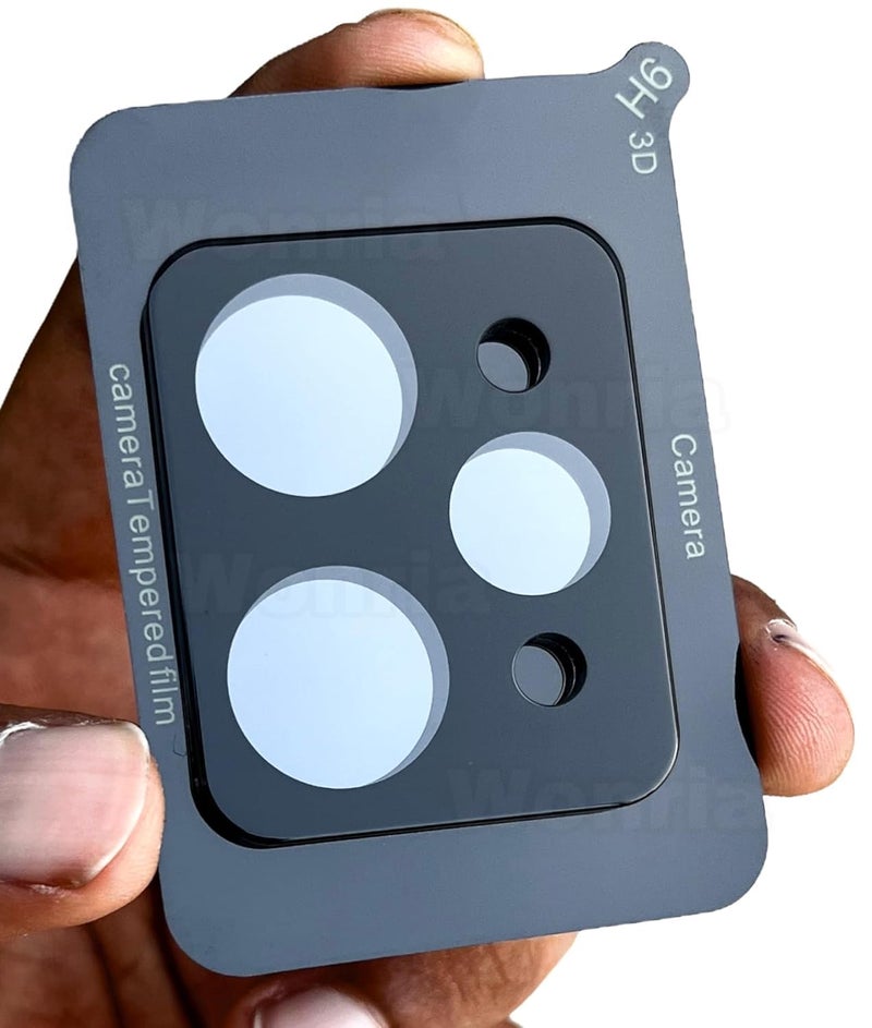 WonRia ® Pack 1- Back Camera Glass Protector for Realme 15 Pro 5G Camera Lens Protector Guard [3D Premium] - Black - Image 1