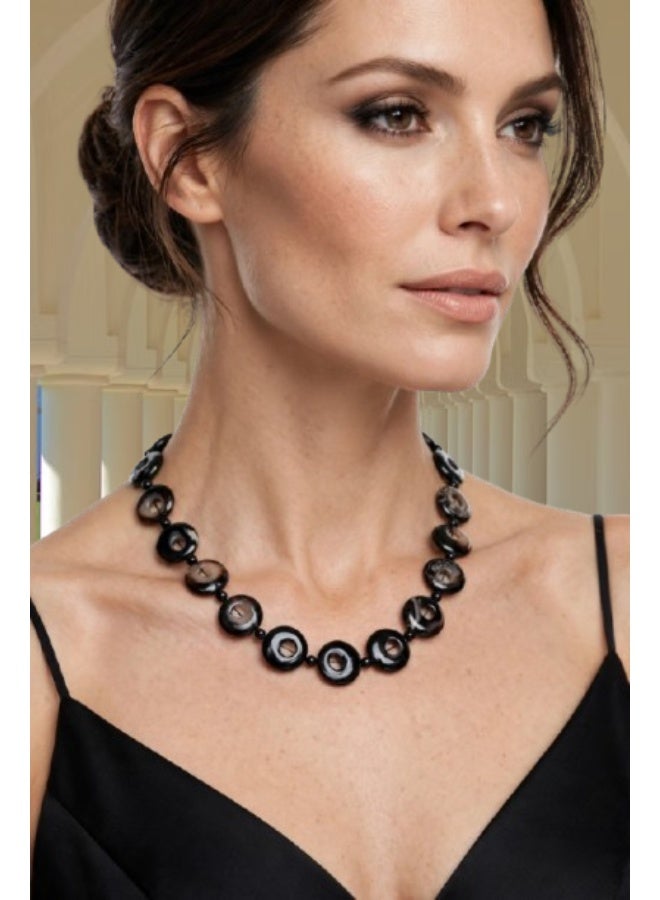 Elegant Choker gemstones necklace ( agate ) suitable for all occasions , special gift - Image 3