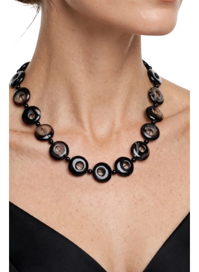 Elegant Choker gemstones necklace ( agate ) suitable for all occasions , special gift - Image 1