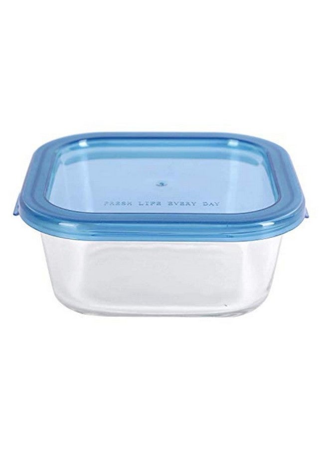 SIMPARTE 520ml Square Store Borosilicate Bakeware Safe Storage Glass Container with Lid (Set of 4), transparent (520ML-PP Lid-jar-set 4) - Image 4