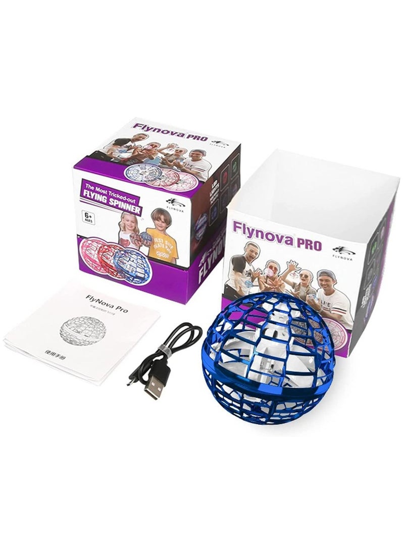 Gonice - Spherical Magic Control Mini Drone Flying 360° Rotating Toy with Built-in RGB Lighting and Fine-Tuning Frame for Boy Girl - Image 1