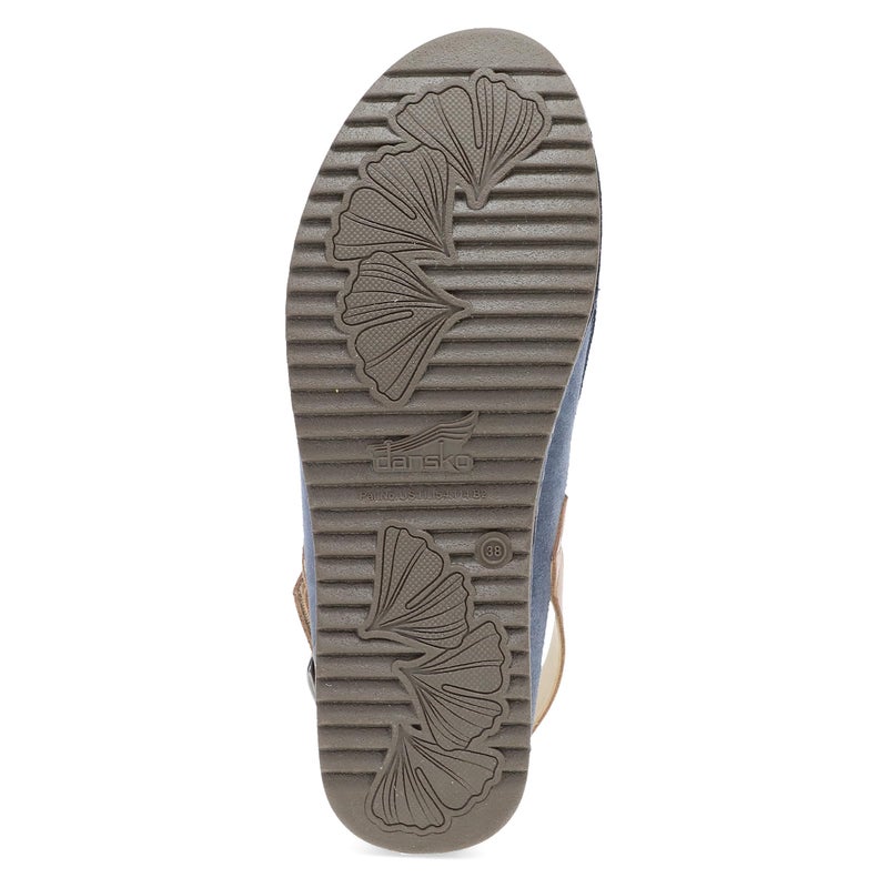 Dansko Merrin Sling-Back Mule Clog for Women - Dual-Density Cork/EVA Midsole and Lightweight Rubber Outsole Provide Durable and Comfortable Ride on Patented Stapled Construction Blue 8.5-9 M US - Image 5