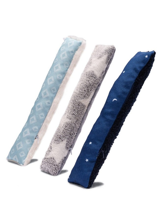 لعبة قطط محشوة برائحة النعناع البري من فورهافن، عبوة من 3 قطع - متضمنة أكياس النعناع البري - متينة وقابلة للغسل - مطبوعة بنقشة الفضاء، مجموعة من 3 قطع - Image 1