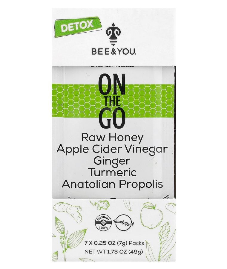BEE & YOU On The Go Detox 7 Packs 0.25 oz (7 g) Each