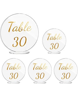 5 Sets Of Round Acrylic Blanks With Stand, DIY Transparent Hexagonal Place Cards, Acrylic Table Number Signs For Wedding Table Decoration (Diameter 12cm) - pzsku/Z47899B201A5B0C0AC296Z/45/_/1715413674/da8b13f1-95f2-41bf-9e81-a4535a674b35