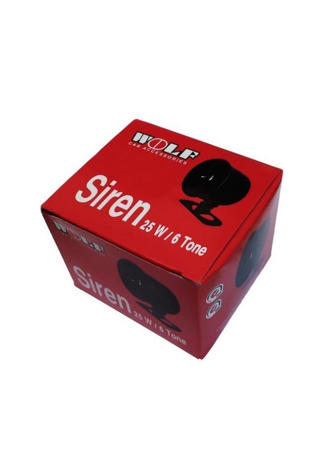 Wulf Powerful and high-quality car siren alarm, 25 watts, 6 tones - Image 2