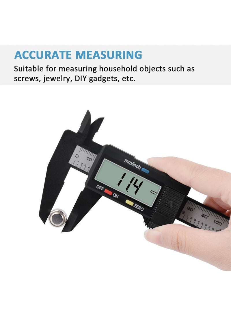Digital Caliper, Calipers Measuring Tool - Electronic Micrometer Caliper with Large LCD Screen, Auto-off Feature, Inch and Millimeter Conversion - Image 4