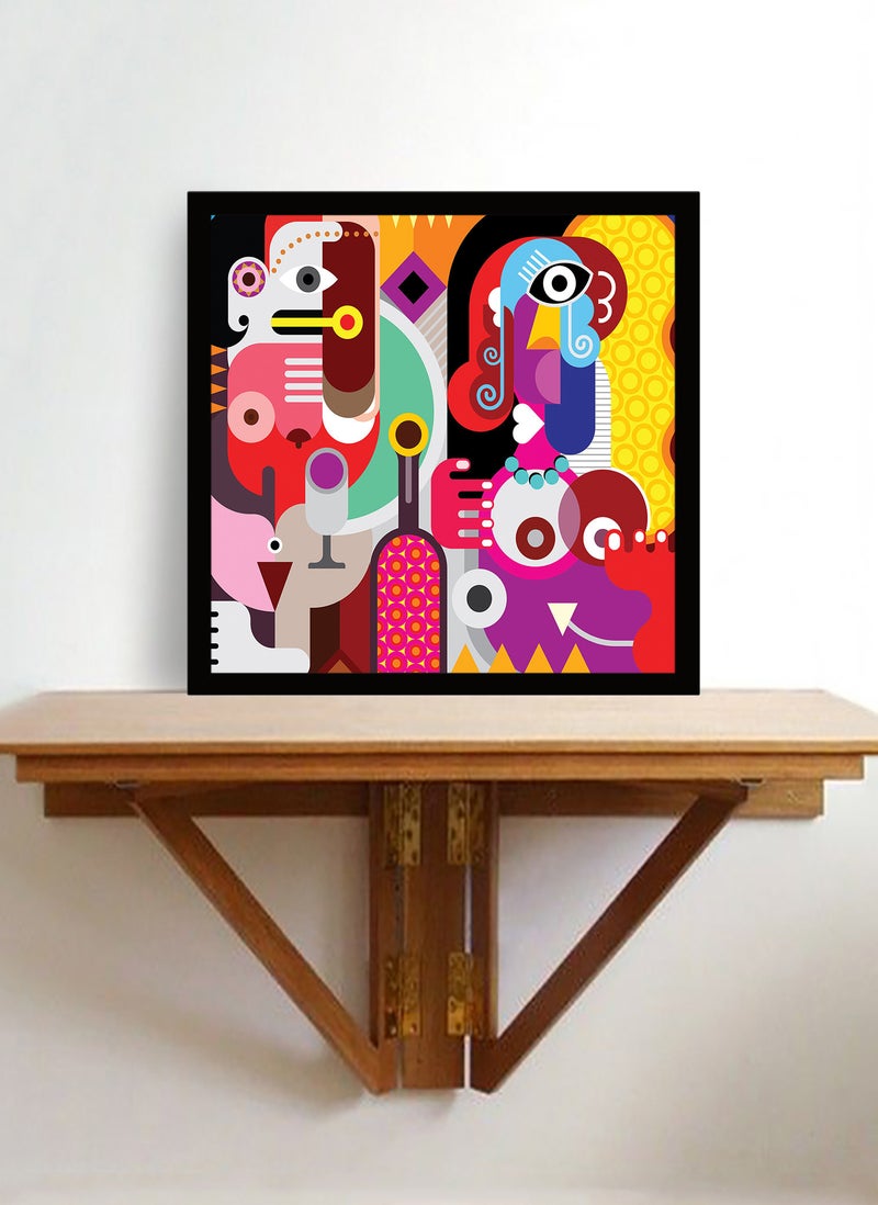 Spoil Your Wall Wall Posters with Abstract Art and Black Frame - Wall Arts Home Décor Photo Frames - 40x40cm by Spoil Your Wall - Image 1