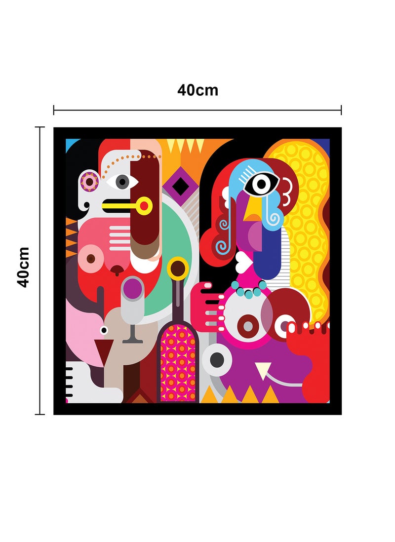 Spoil Your Wall Wall Posters with Abstract Art and Black Frame - Wall Arts Home Décor Photo Frames - 40x40cm by Spoil Your Wall - Image 3