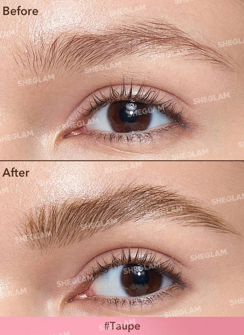 Sheglam Brow-Fection Angled Brush & Dip-Taupe