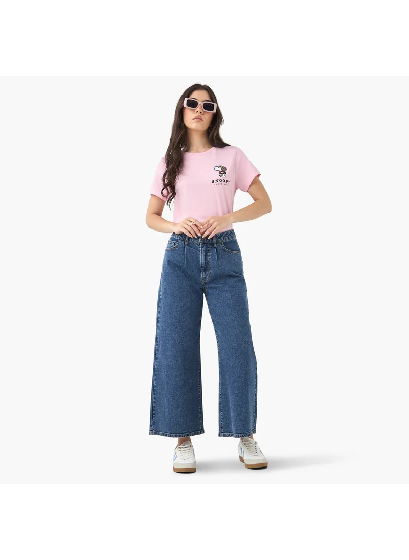 اس بي كاركترز Snoopy Dog Embroidered T-shirt