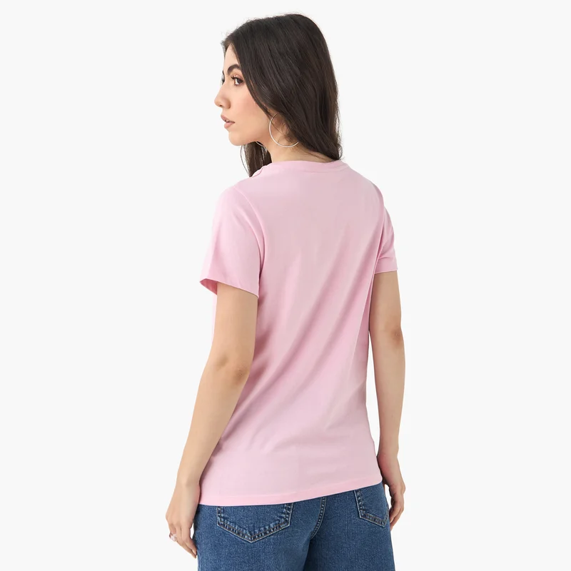 SP Characters Snoopy Dog Embroidered T-shirt