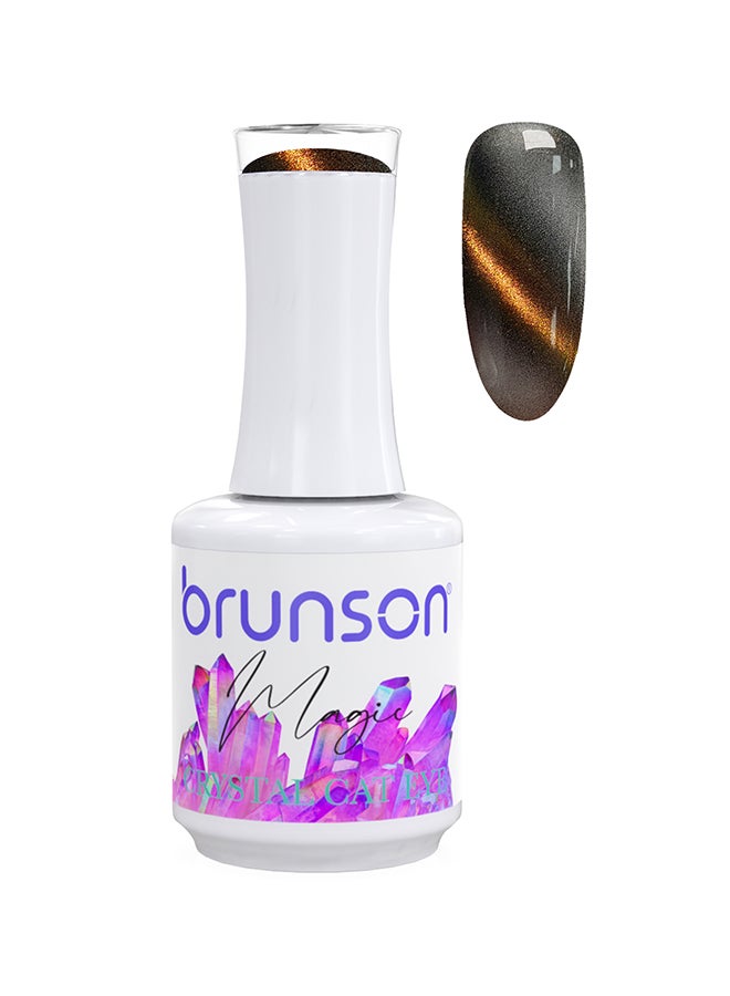 brunson طلاء أظافر جل سحري كريستالي عين القط 9D طلاء جل 18 مل قابل للإزالة طلاء أظافر جل UV لامع طلاء أظافر UV LED C9D16N