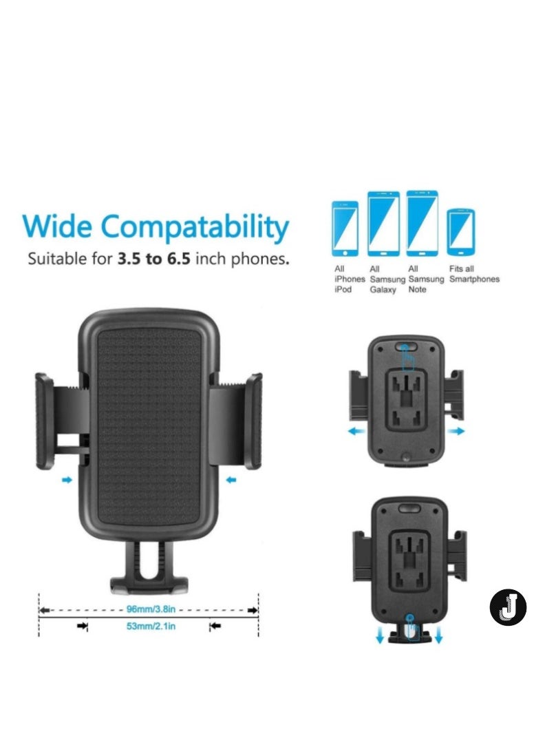 "Universal Adjustable Cup Holder Phone Mount with Flexible Gooseneck"
