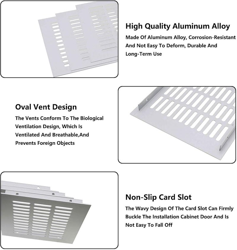 ULIFESTAR Aluminum Alloy Mesh Air Vent Cover 200x300mm for Shoe Cabinet Wardrobe Floor Exhaust - Image 4