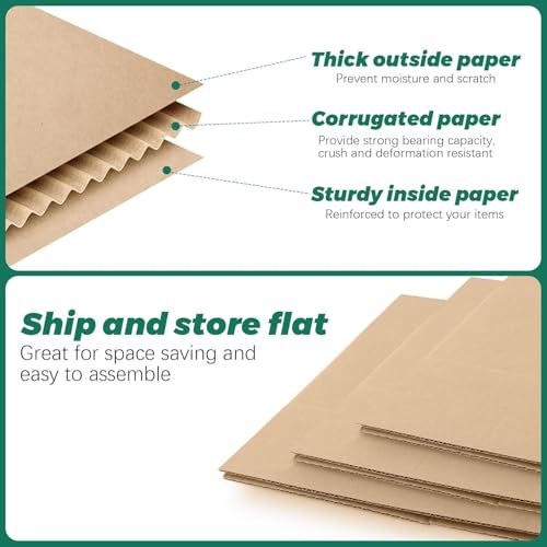 Powerlon Corrugated Cardboard Box For Packing, Moving, Shipping Cube (Pack of 50) (7 x 7 x 7) - Image 5